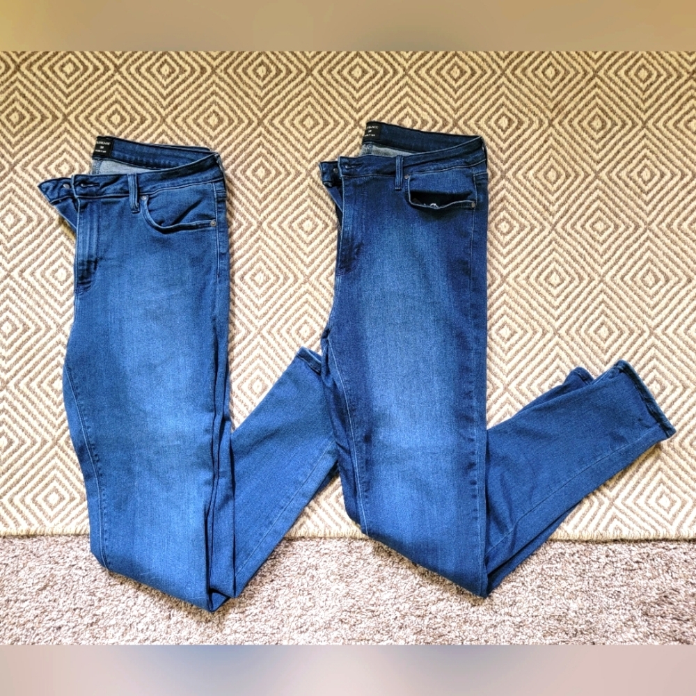 Just Black Grace super skinny jeans, 2 pairs!